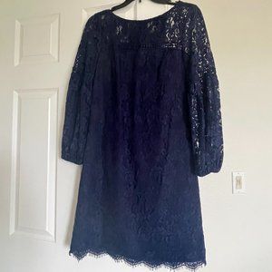 Vince Camuto lacey navy dress size 2